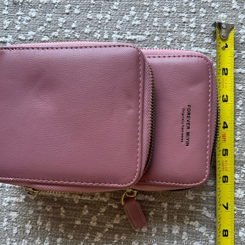 Forever Link Pink Double-Zip Crossbody Phone Pouch